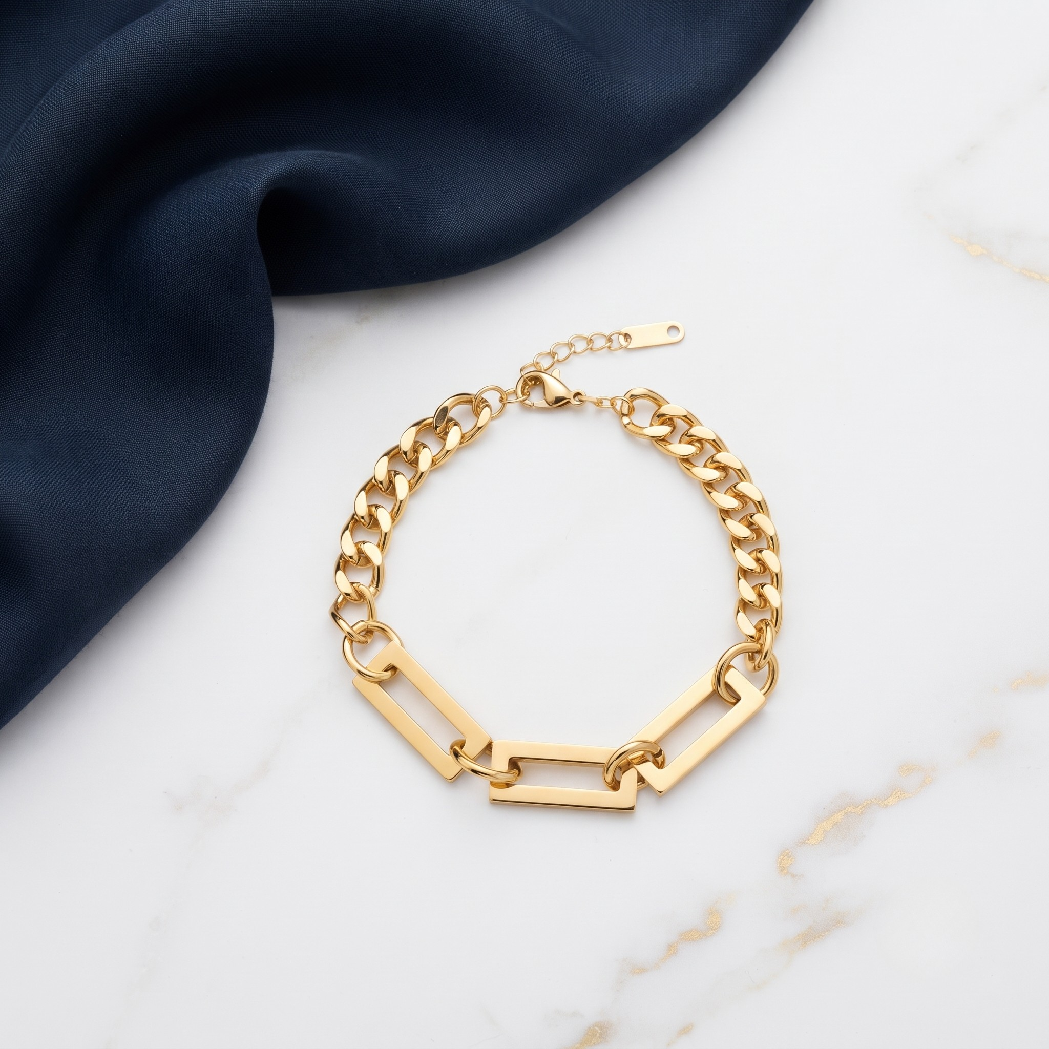 18K Gold Plated Bracelet Luxury Chain Bracelet for Women