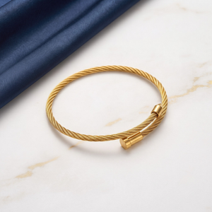 18K Gold Plated Ring & Bracelet Set for Women