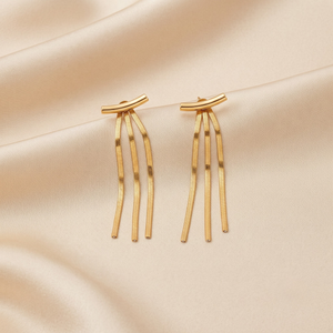 18K Gold Plated Earrings Luxury Statement Earrings for Women
