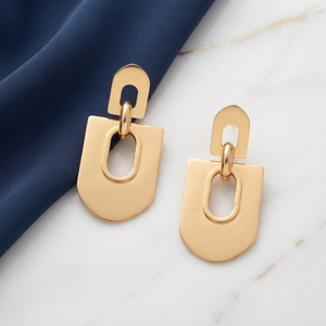18K Gold Plated Earrings Luxury Statement Earrings for Women