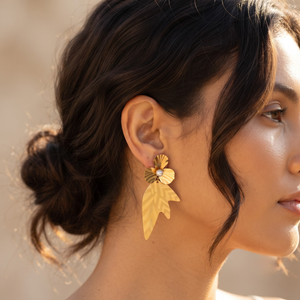 18K Gold Plated Earrings Luxury Statement Earrings for Women