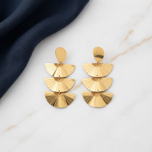 18K Gold Plated Earrings Luxury Statement Earrings for Women