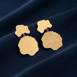 18K Gold Plated Earrings Luxury Statement Earrings for Women