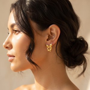 18K Gold Plated Earrings Luxury Statement Earrings for Women