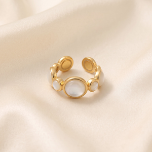 18K Gold Plated Ring Elegant Luxury Ring for Women