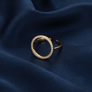 18K Gold Plated Ring Elegant Luxury Ring for Women