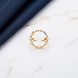 18K Gold Plated Ring Elegant Luxury Ring for Women