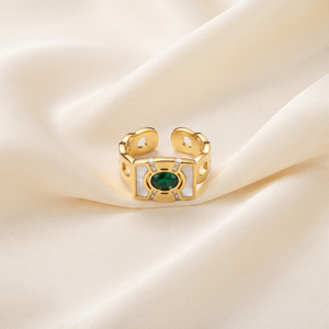 18K Gold Plated Ring Elegant Luxury Ring for Women