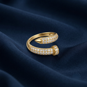 18K Gold Plated Ring Elegant Luxury Ring for Women