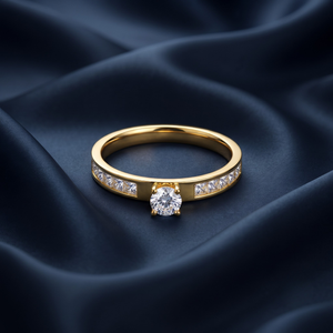 18K Gold Plated Ring Elegant Luxury Ring for Women