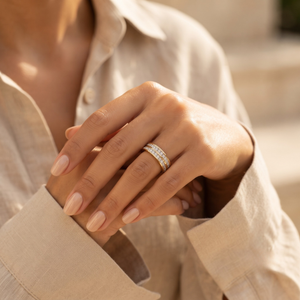18K Gold Plated Ring Elegant Luxury Ring for Women
