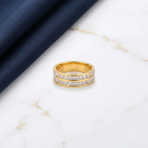 18K Gold Plated Ring Elegant Luxury Ring for Women