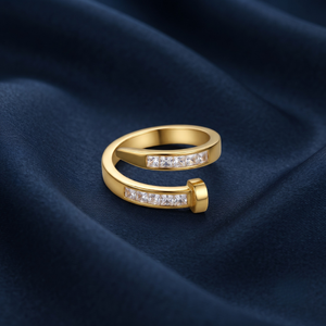 18K Gold Plated Ring Elegant Luxury Ring for Women