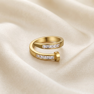 18K Gold Plated Ring Elegant Luxury Ring for Women