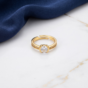18K Gold Plated Ring Elegant Luxury Ring for Women