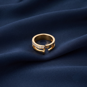 18K Gold Plated Ring Elegant Luxury Ring for Women
