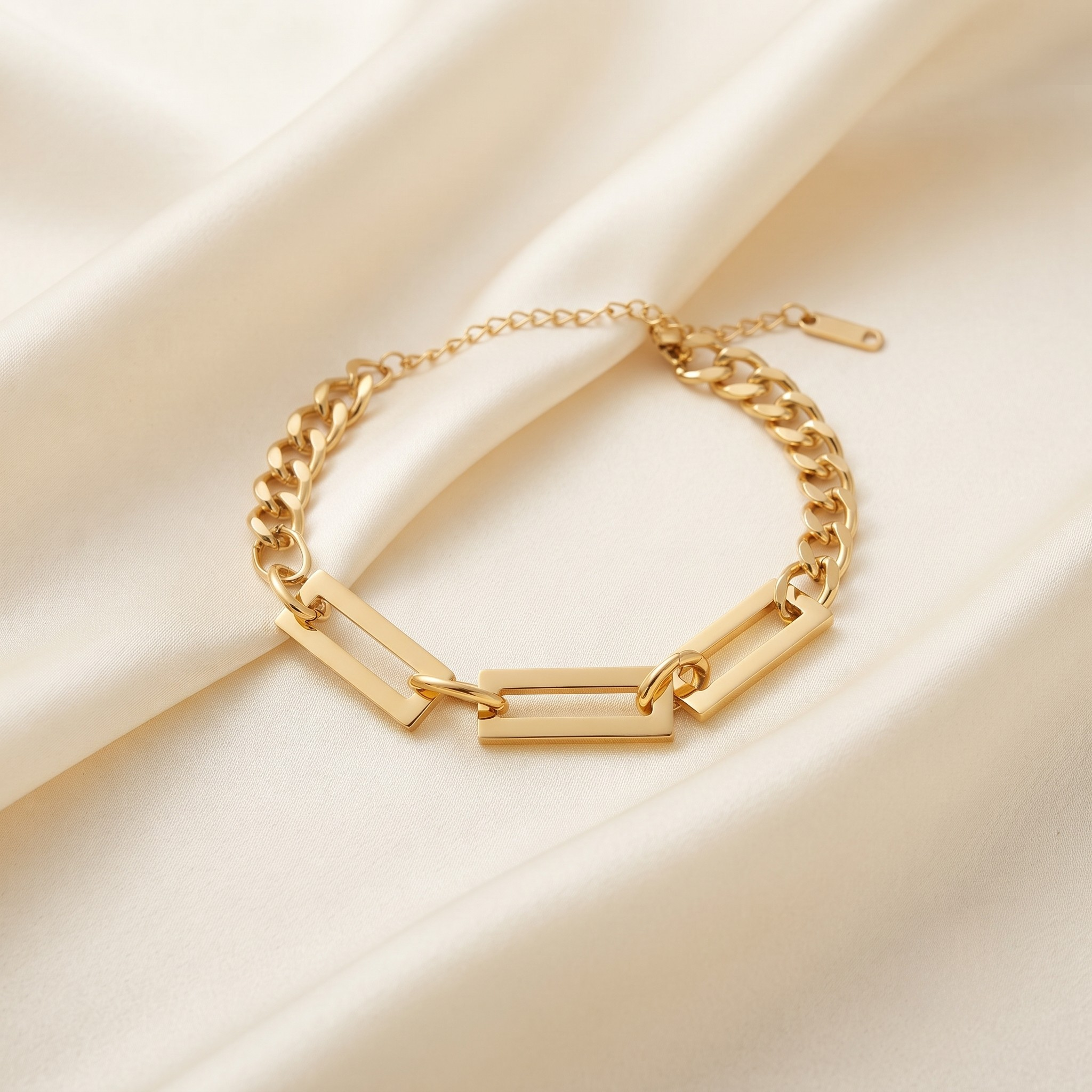 18K Gold Plated Bracelet Luxury Chain Bracelet for Women
