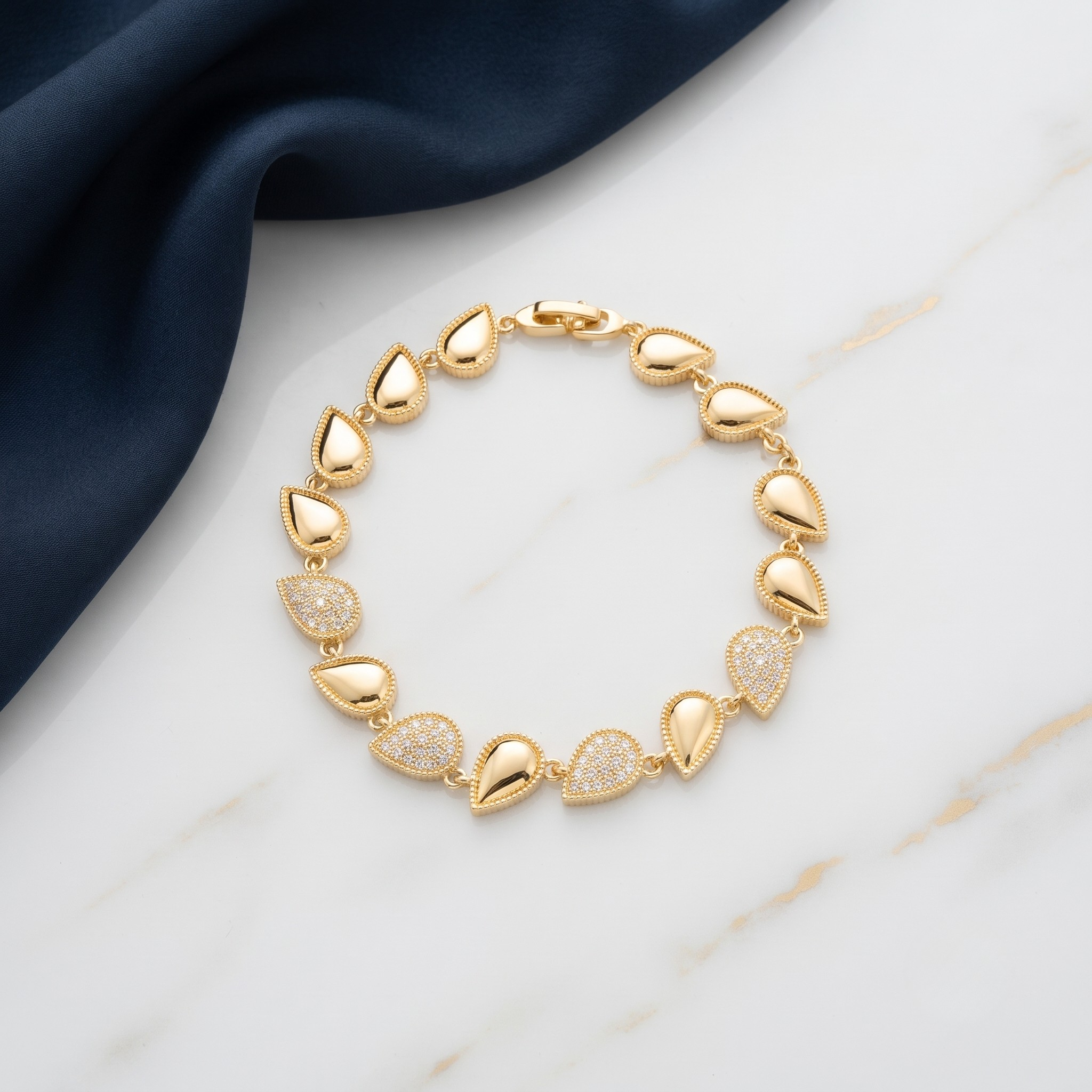 18K Gold Plated Bracelet Luxury Chain Bracelet for Women