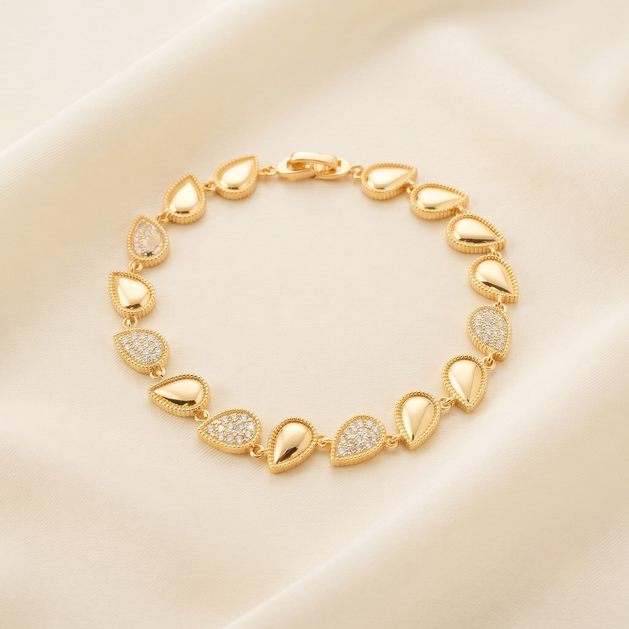18K Gold Plated Bracelet Luxury Chain Bracelet for Women