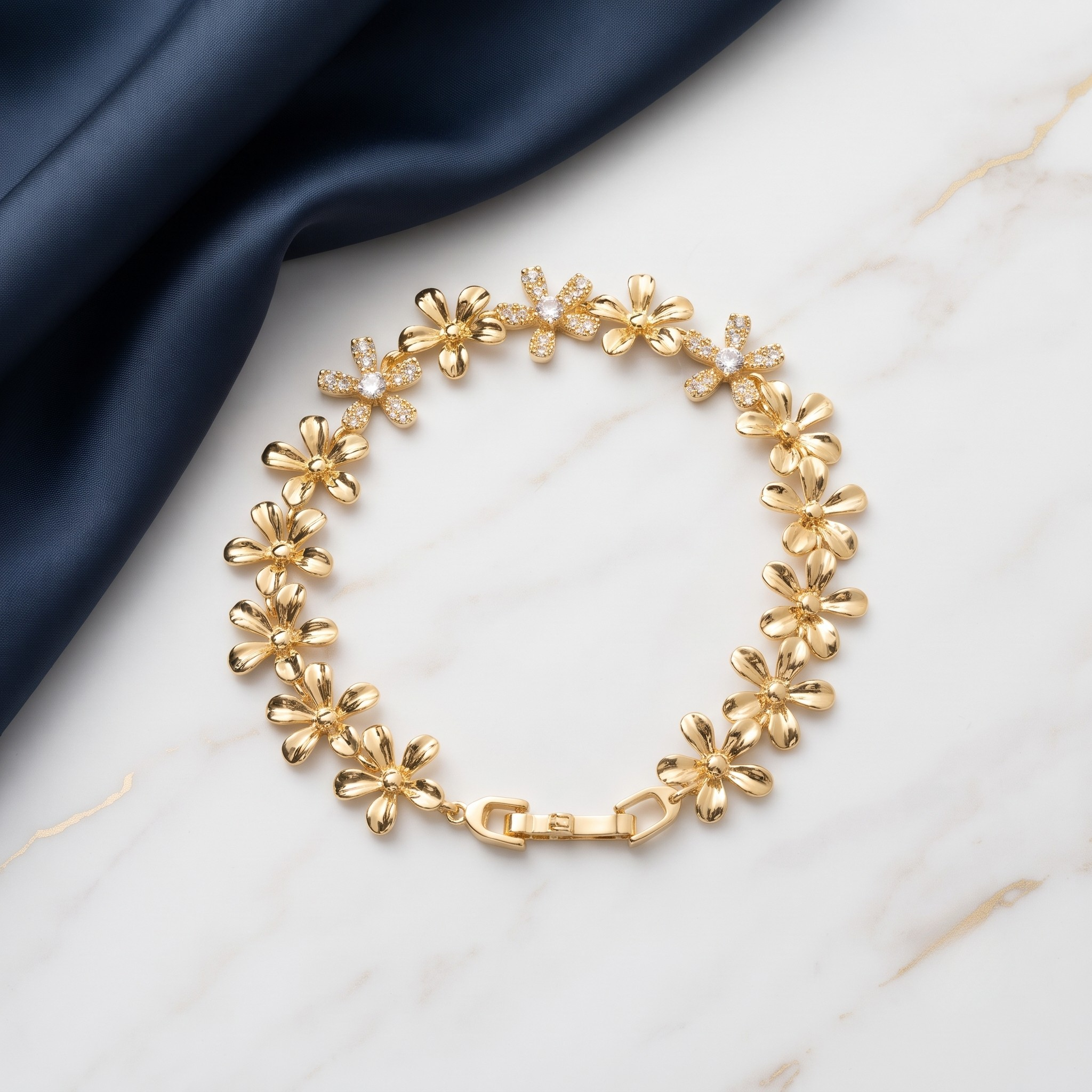 18K Gold Plated Bracelet Luxury Chain Bracelet for Women