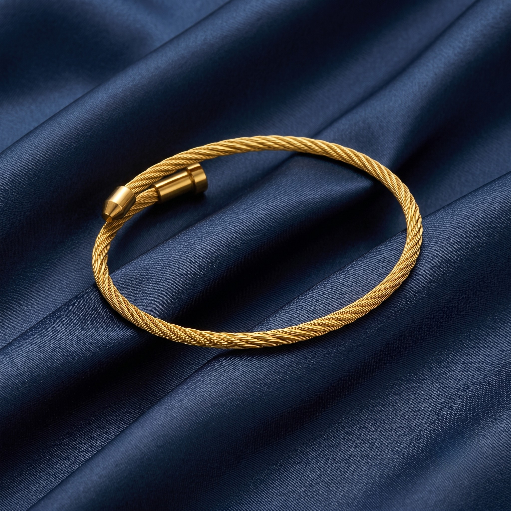 18K Gold Plated Ring & Bracelet Set for Women