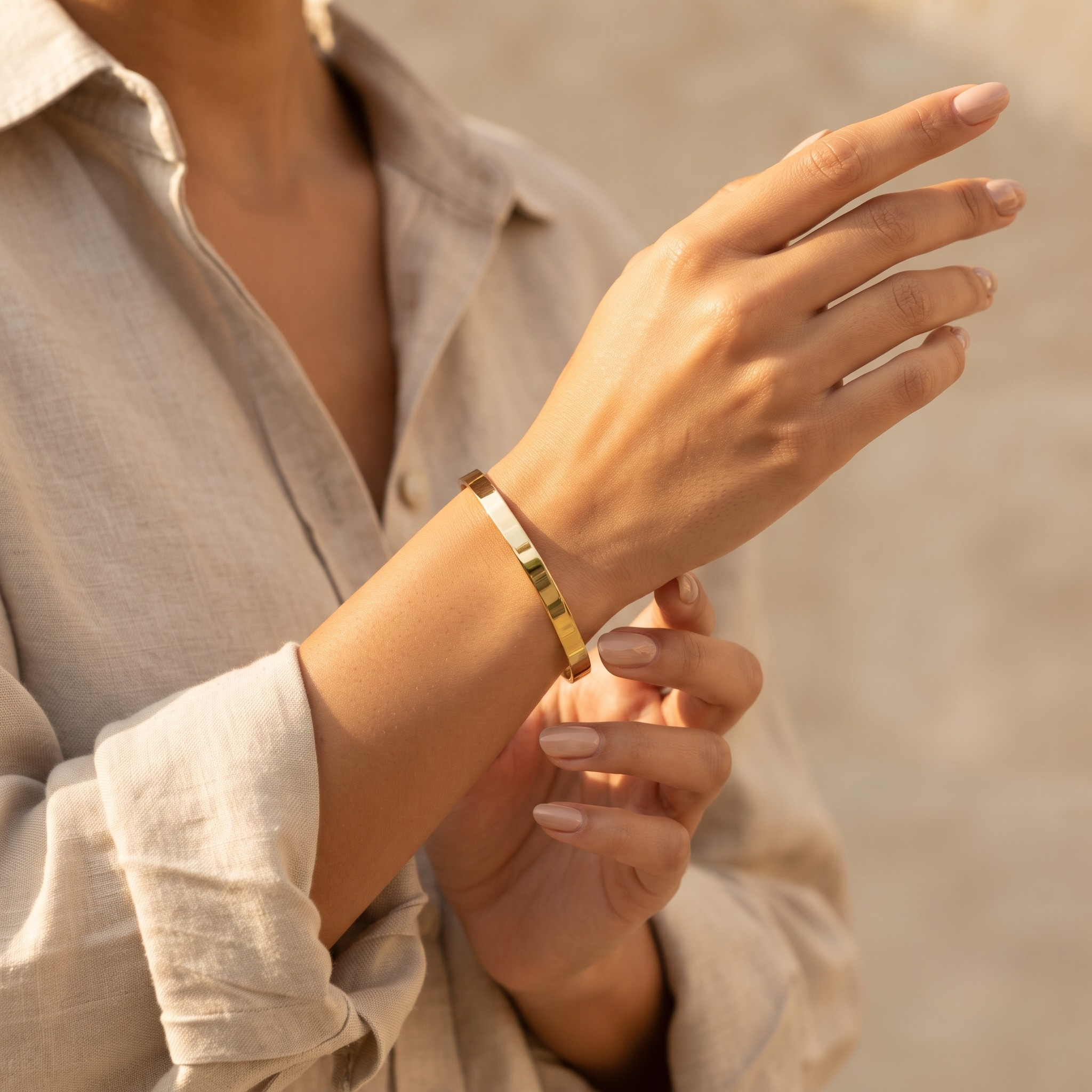 18K Gold Plated Bracelet Luxury Chain Bracelet for Women