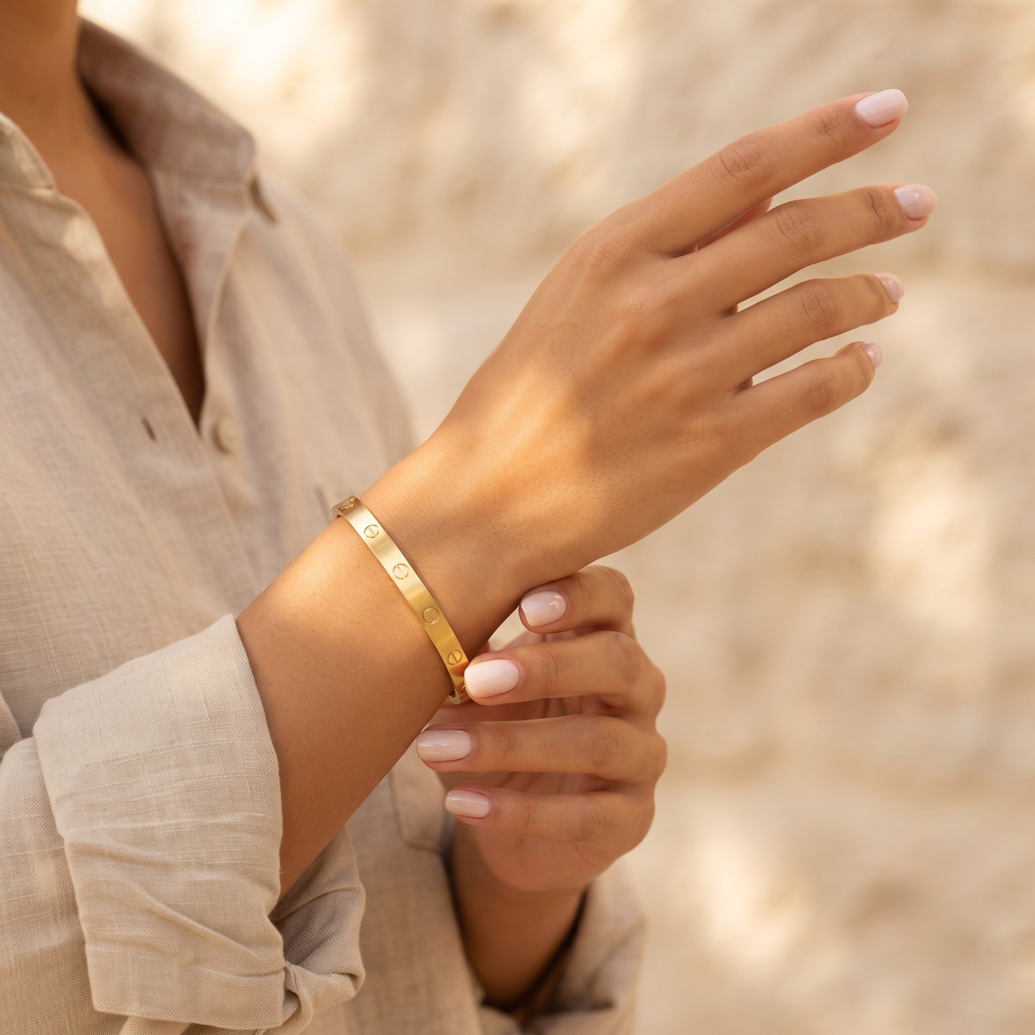 18K Gold Plated Bracelet Luxury Chain Bracelet for Women