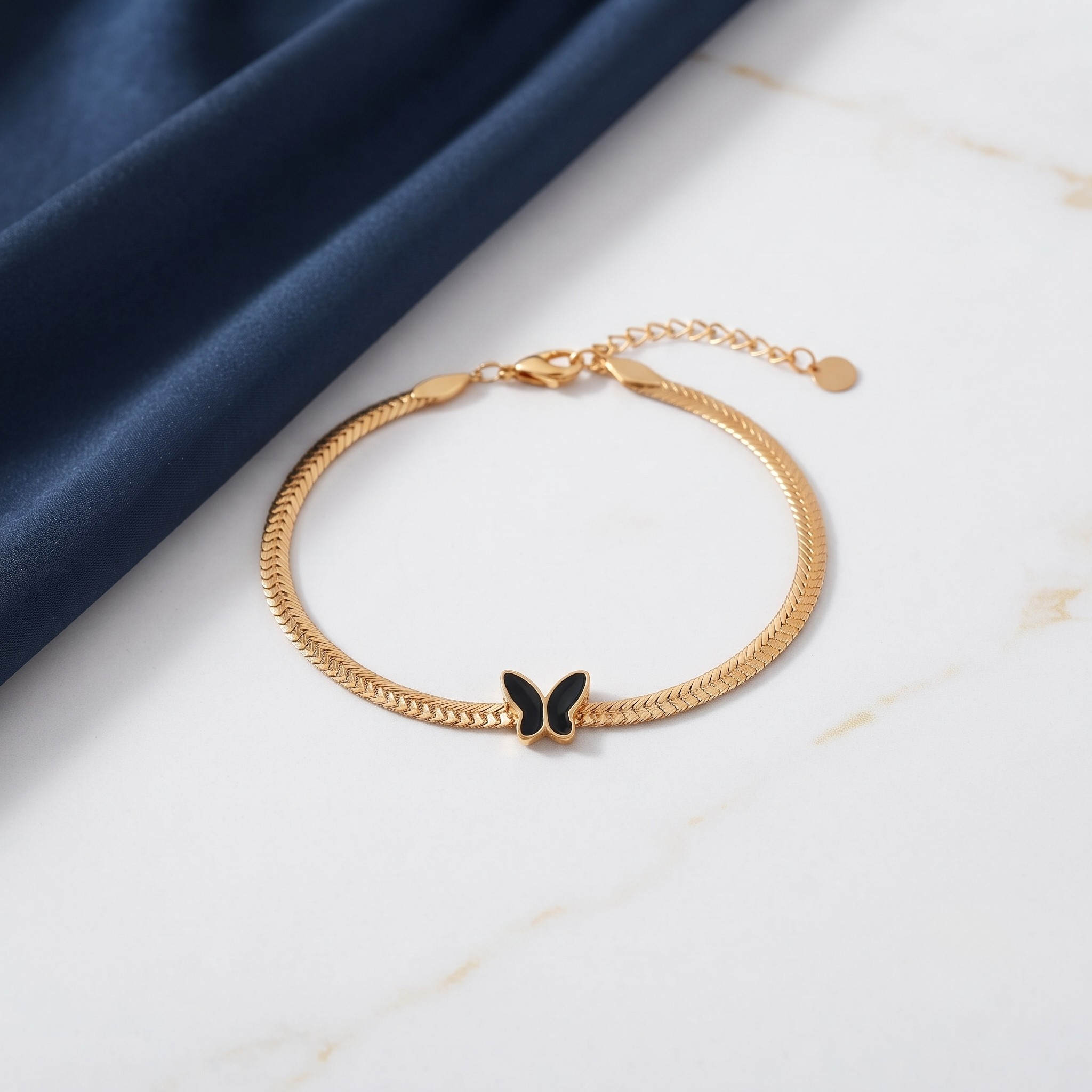 18K Gold Plated Full Jewelry Set Earrings, Necklace & Bracelet