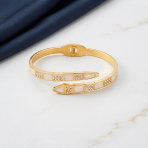 18K Gold Plated Ring & Bracelet Set for Women