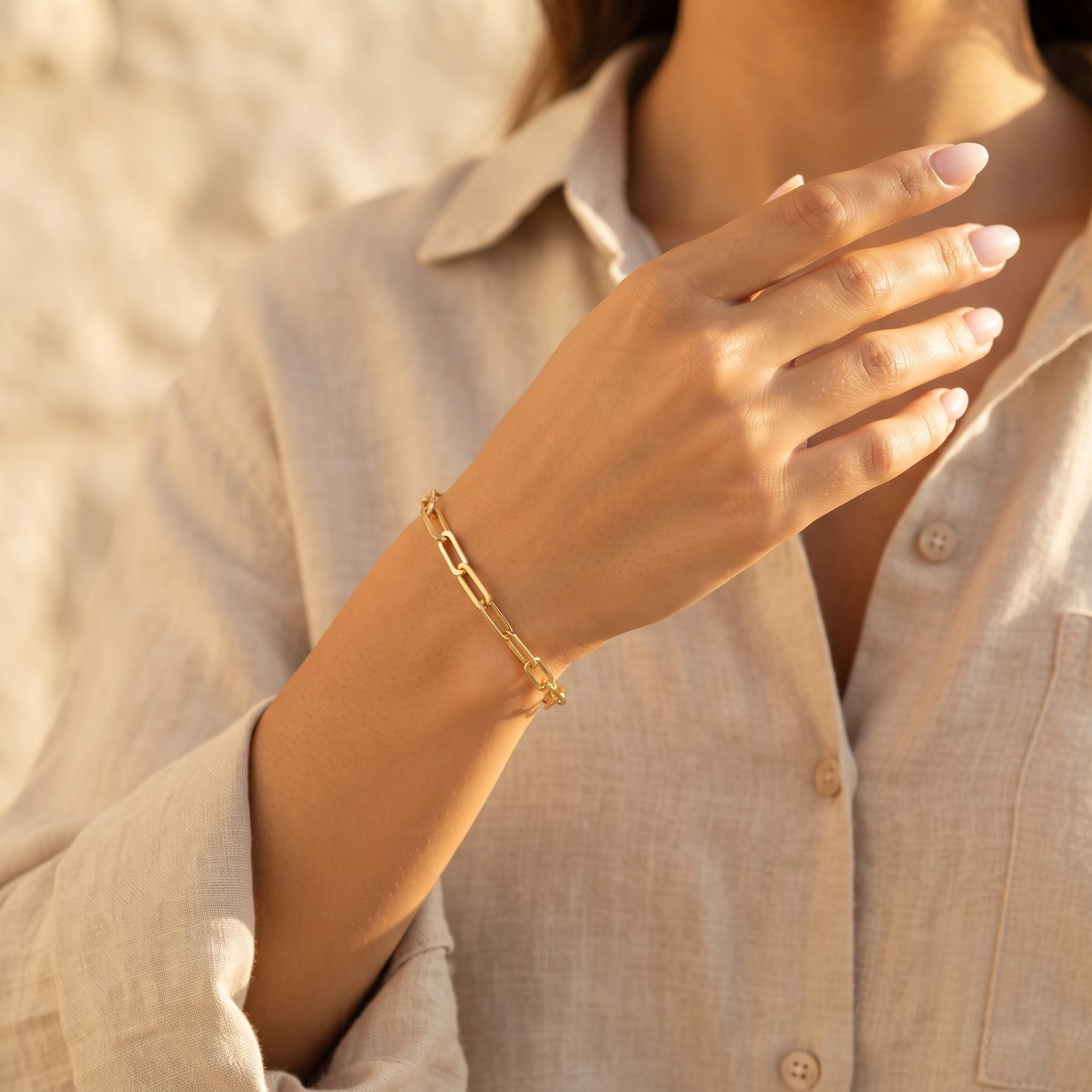 Aurelia Paperclip Bracelet