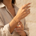Golden Bead Station Bracelet