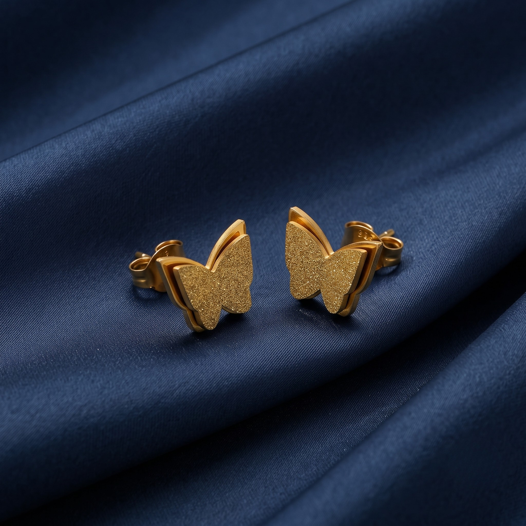 18K Gold Plated Necklace & Earring Set for Women