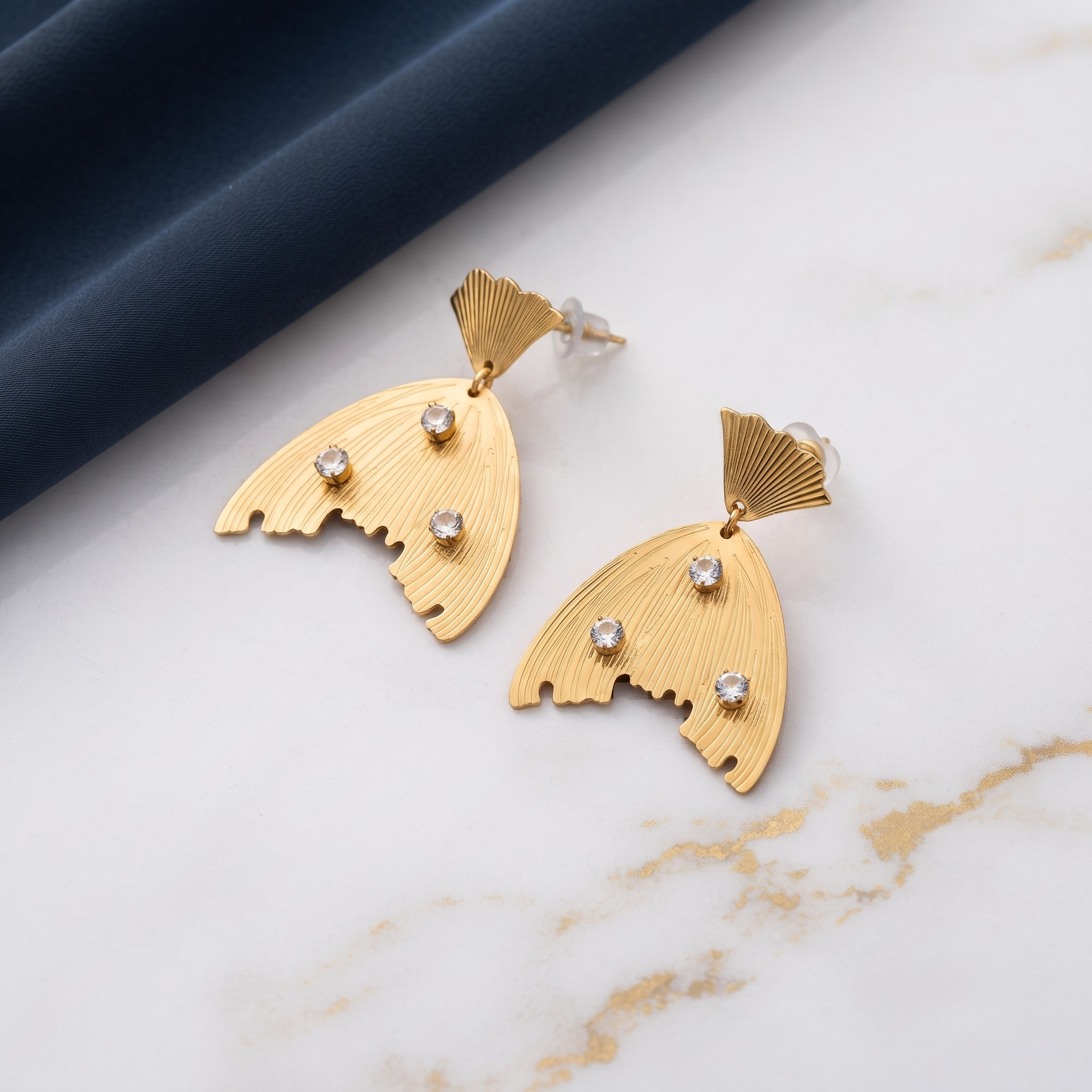 18K Gold Plated Earrings Luxury Statement Earrings for Women
