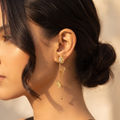 18K Gold Plated Earrings Luxury Statement Earrings for Women