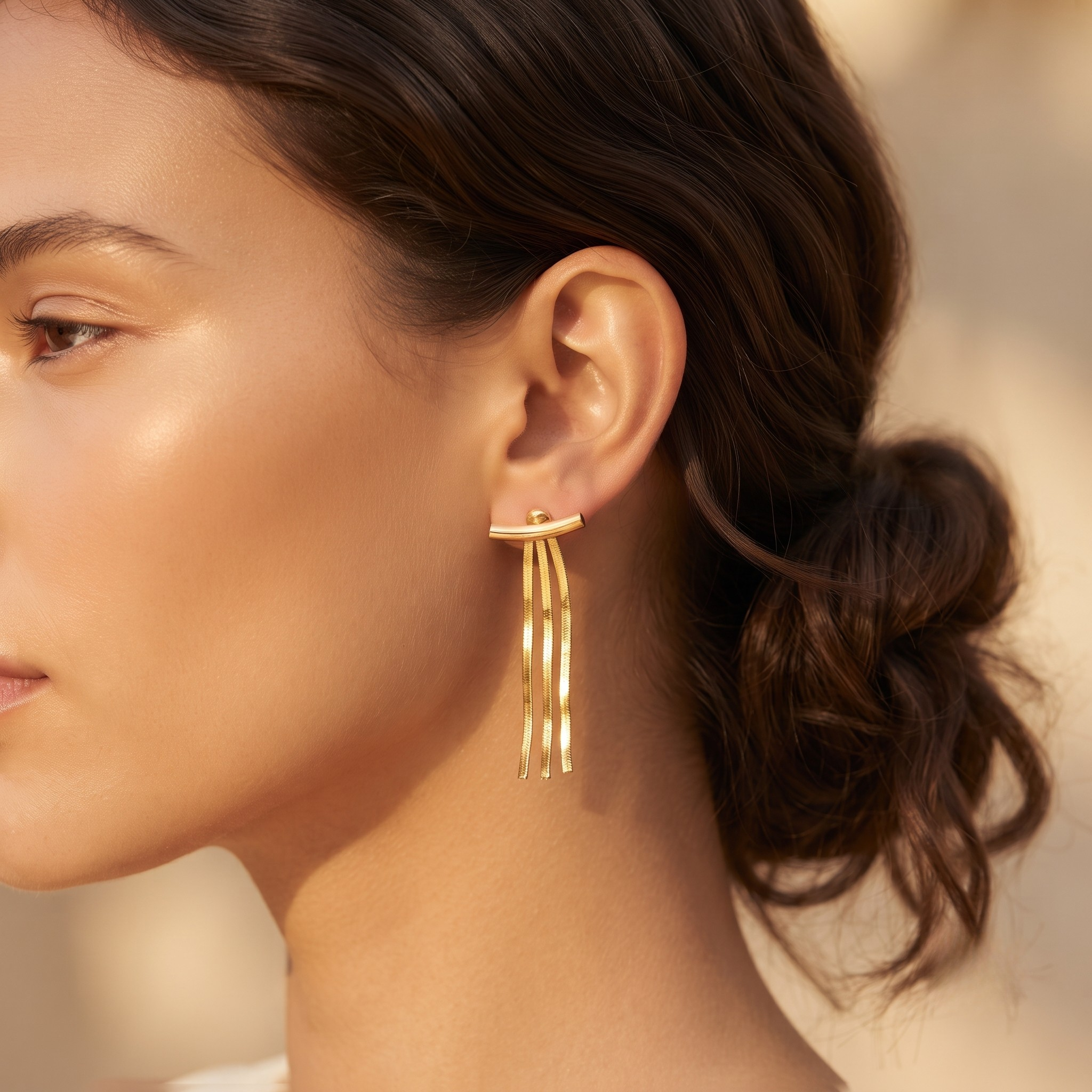 18K Gold Plated Earrings Luxury Statement Earrings for Women
