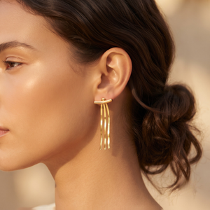 18K Gold Plated Earrings Luxury Statement Earrings for Women