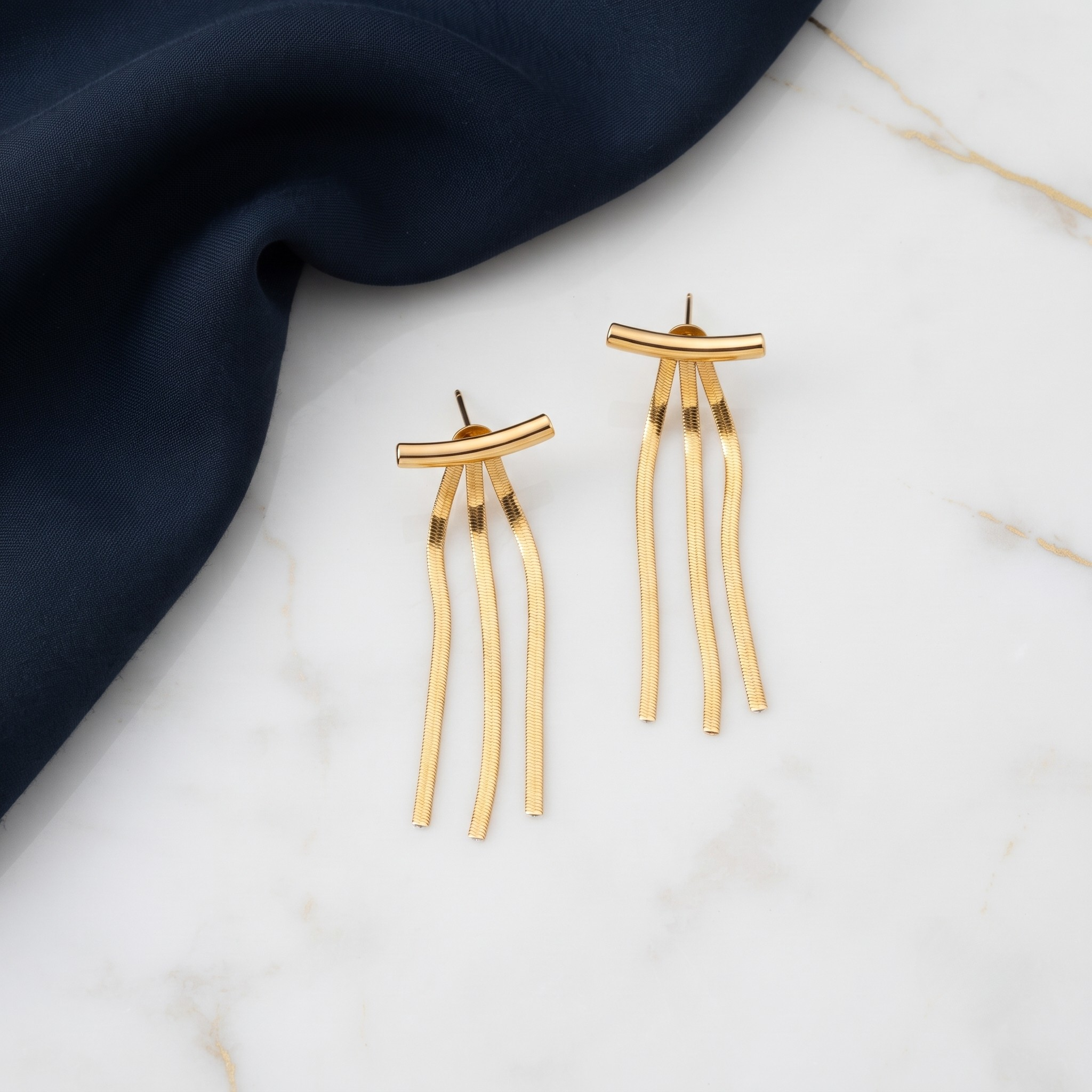 18K Gold Plated Earrings Luxury Statement Earrings for Women