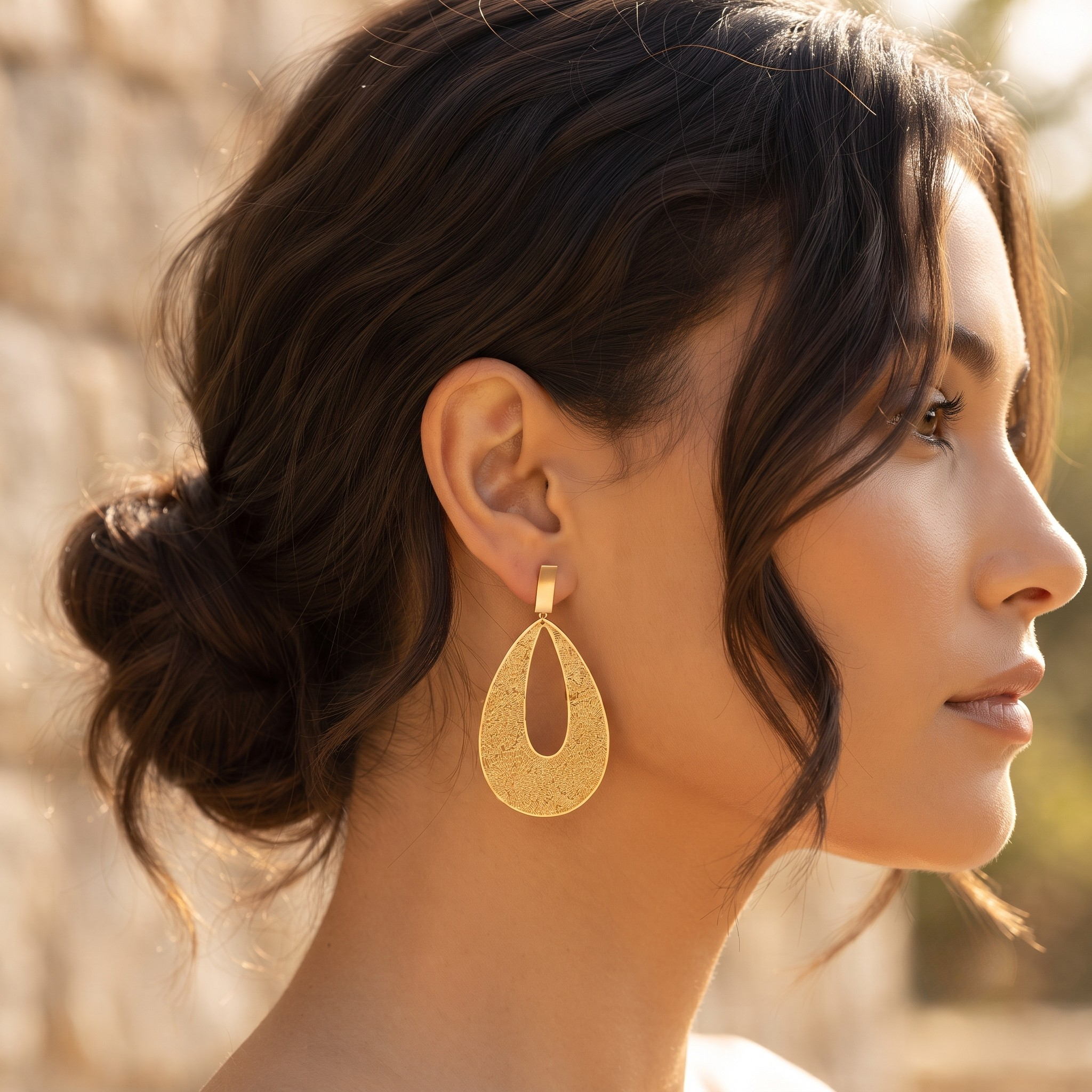 18K Gold Plated Earrings Luxury Statement Earrings for Women