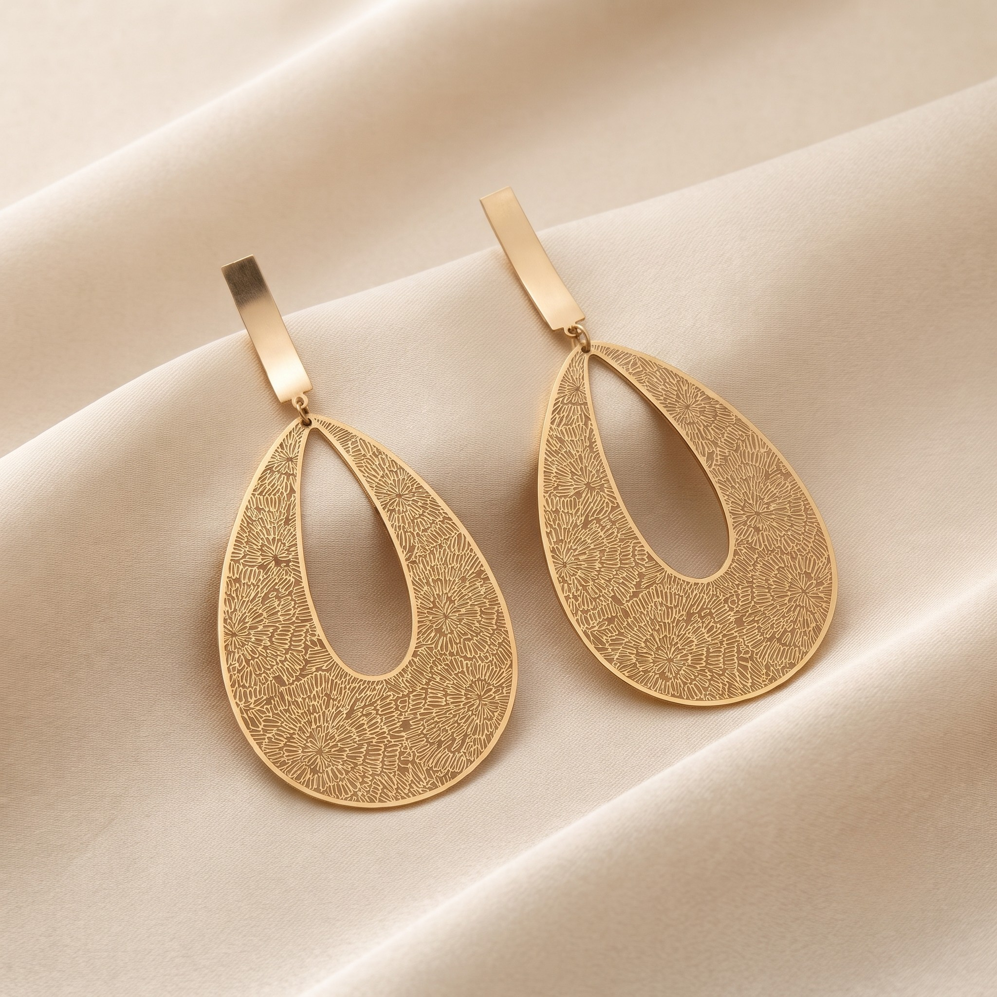 18K Gold Plated Earrings Luxury Statement Earrings for Women