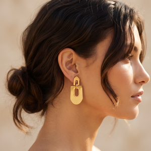 18K Gold Plated Earrings Luxury Statement Earrings for Women