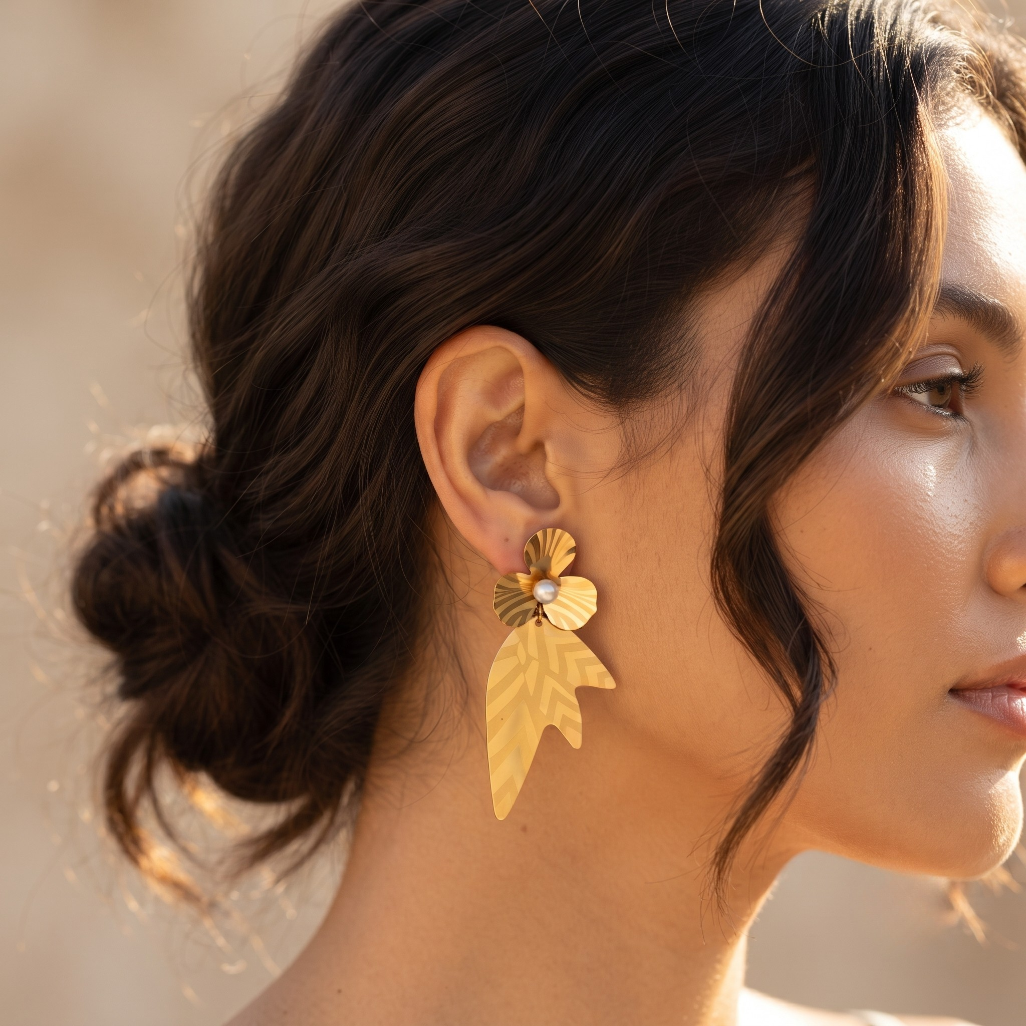 18K Gold Plated Earrings Luxury Statement Earrings for Women