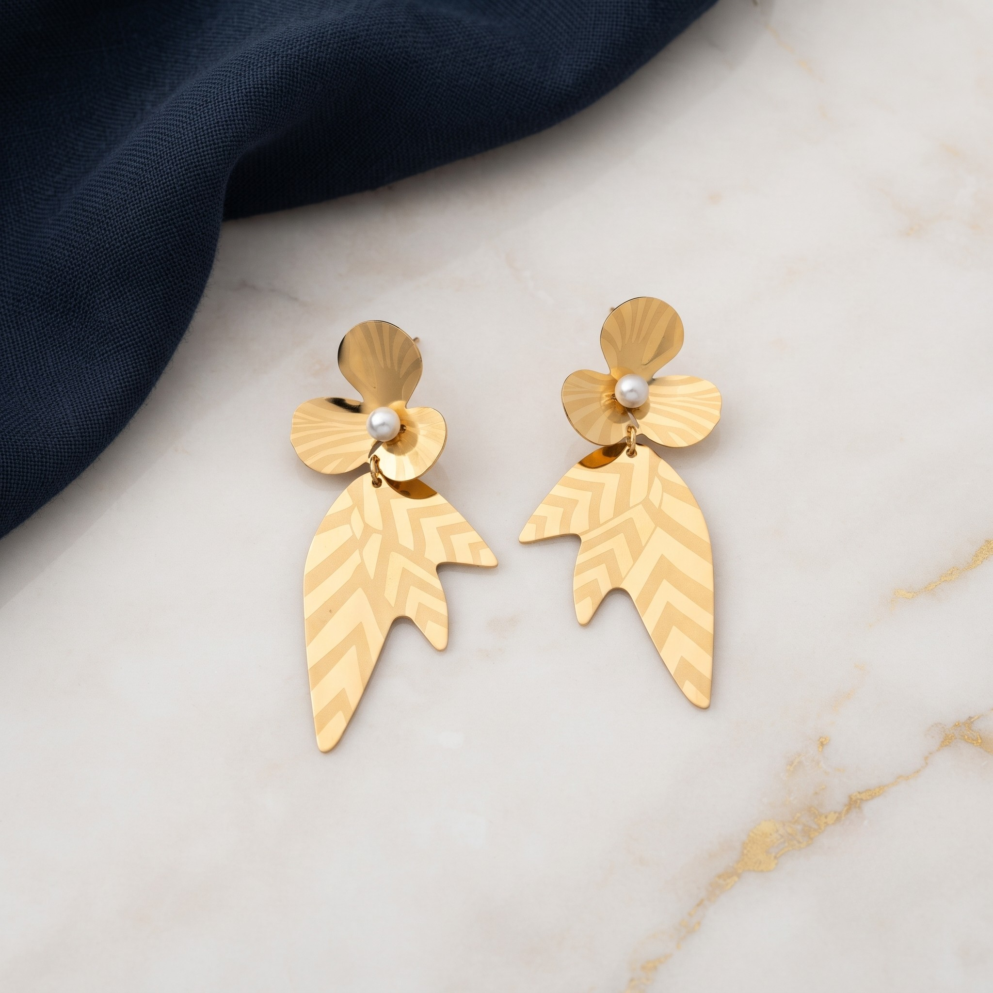 18K Gold Plated Earrings Luxury Statement Earrings for Women