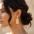 18K Gold Plated Earrings Luxury Statement Earrings for Women