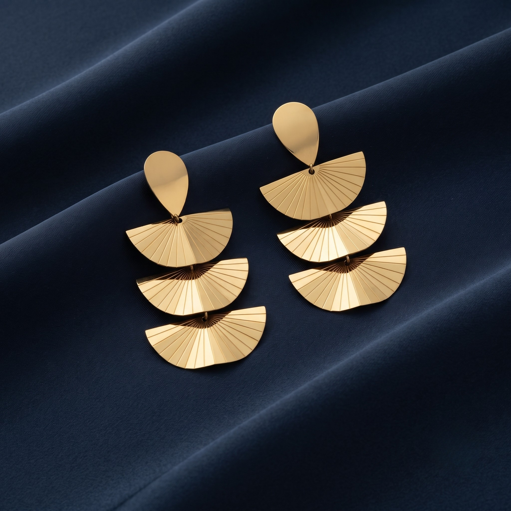 18K Gold Plated Earrings Luxury Statement Earrings for Women