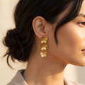 18K Gold Plated Earrings Luxury Statement Earrings for Women