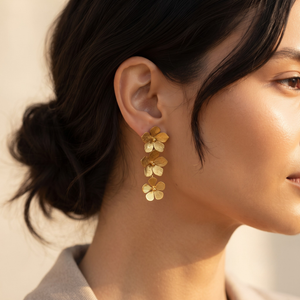 18K Gold Plated Earrings Luxury Statement Earrings for Women