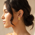 18K Gold Plated Earrings Luxury Statement Earrings for Women