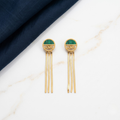 Love Malachite Tassel Earrings