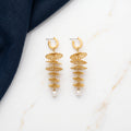 Cascading Fan Pearl Earrings