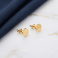 Golden Dome Stud Earrings